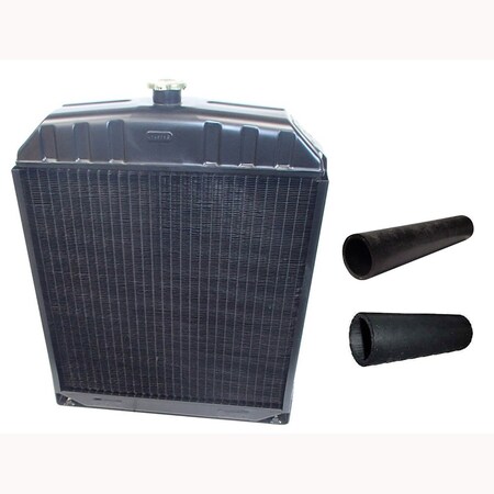 Aic Replacement Parts 70228587 Radiator w Upper & Lower Hoses Fits Allis Chalmers WC WD WD45 LP WF 70228587-HOSES